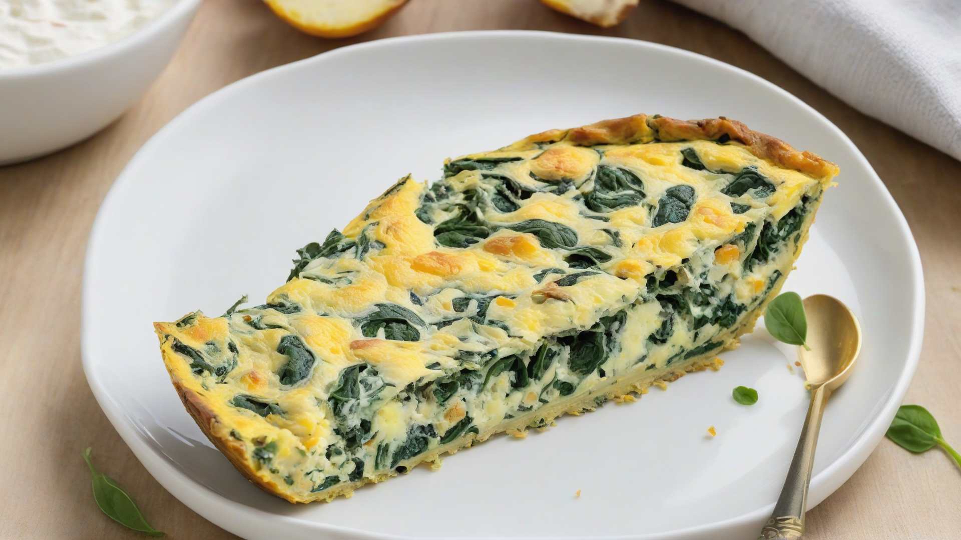 frittata di spinaci al forno